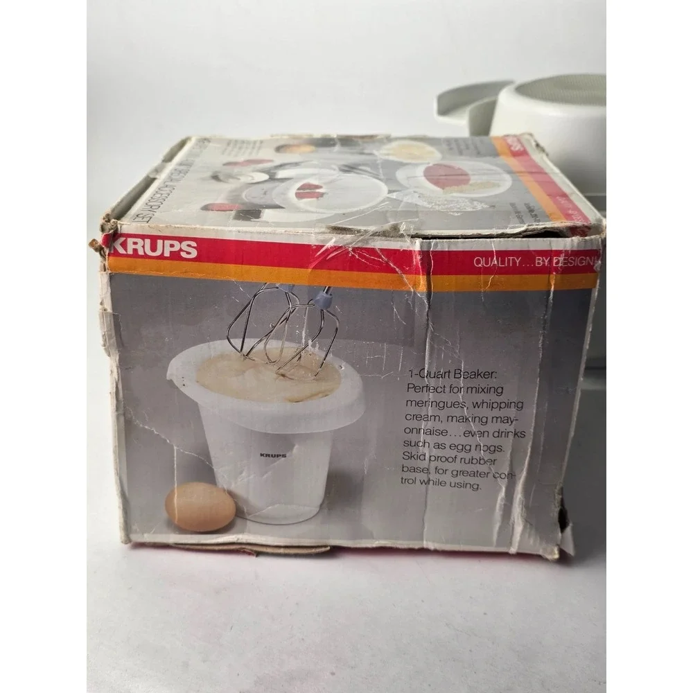 Krups 3 Mix 4000 Special Accessory Set Bowl Beaker‎ Strainer Puree Rod